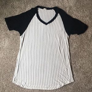 Black and white T shirt dress